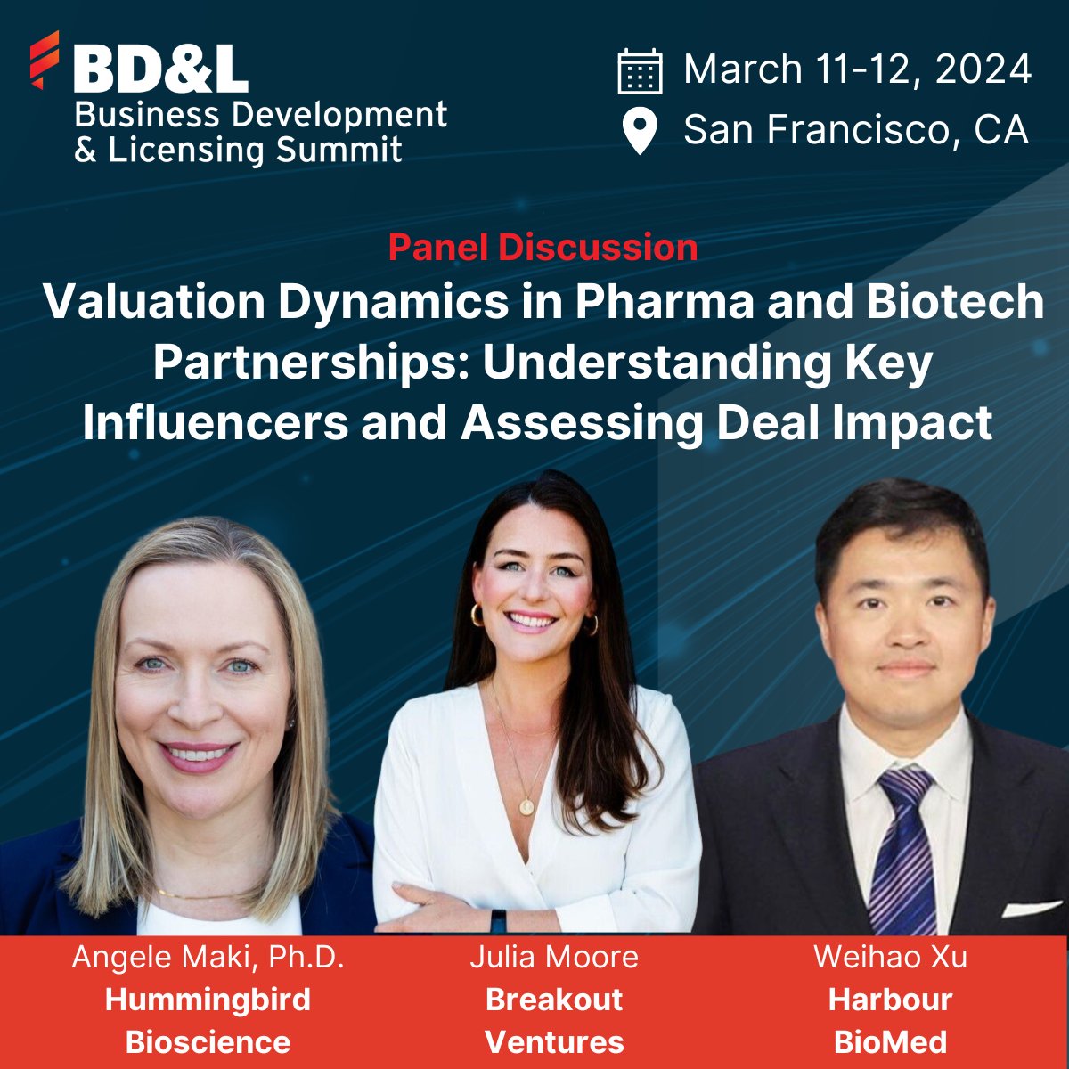 Fierce Life Sciences Events (@lifescievents) on Twitter photo Hear from our speakers at <a href="/hummingbirdbio/">Hummingbird Bioscience</a>, <a href="/breakout_vc/">Breakout Ventures</a> and <a href="/Harbour_BioMed/">Harbour BioMed</a> at the Fierce BD&L Summit 2024.
Register Now and SAVE $300 until Feb. 16 and let your deal-making insights take flight: ow.ly/3Kkj50Q35Rg
#FierceBDLSummit #FierceBiotech #WeAreFierce #FiercePharma Hear from our speakers at <a href="/hummingbirdbio/">Hummingbird Bioscience</a>, <a href="/breakout_vc/">Breakout Ventures</a> and <a href="/Harbour_BioMed/">Harbour BioMed</a> at the Fierce BD&L Summit 2024.
Register Now and SAVE $300 until Feb. 16 and let your deal-making insights take flight: ow.ly/3Kkj50Q35Rg
#FierceBDLSummit #FierceBiotech #WeAreFierce #FiercePharma