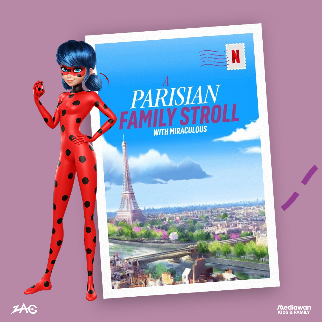 Mediawan_kf's tweet photo. Dive into the magic of Paris with our favorite superheroes, Ladybug and Cat Noir. The '#Netflix in France' guide will take you to iconic landmarks from #Miraculous: @Grevin_Paris, Lycée Carnot, The Luxor Obelisk ✨

@NetflixFR @zaganimation @BeMiraculousLB @MediawanFr 

1/5 https://t.co/UkW6zEumpU