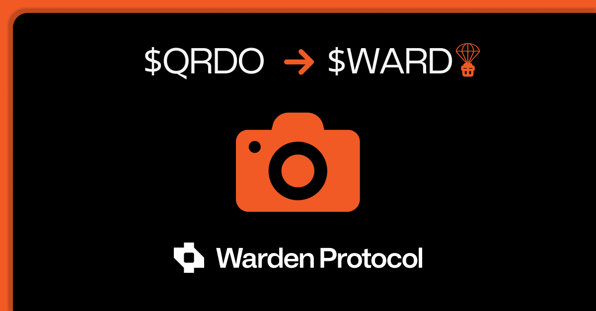 wardenprotocol's tweet photo. 🚀@WardenProtocol is preparing an airdrop for $QRDO holders in 2024 - for $WARD launch. 
- Q1 2024 - $QRDO Snapshot (OG Snapshot),
- Q2 2024 - $QRDO, $TIA, $ATOM and other supported protocols Snapshot (General Snapshot).
👉More details to come soon.
🪂 #WARDAirdrop https://t.co/zqPopRVtbK