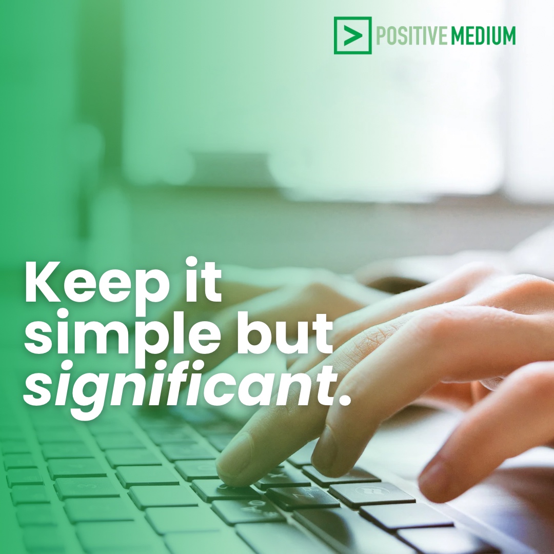 Embrace simplicity with significant impact. Positive Medium - where minimal design meets maximum effectiveness. 🍃💼

Simplify your web presence elegantly. Reach out now! 📞🌐

#MinimalDesign #PositiveMedium #EffectiveWebDesign #DigitalMarketing #Simplicity #WebElegance