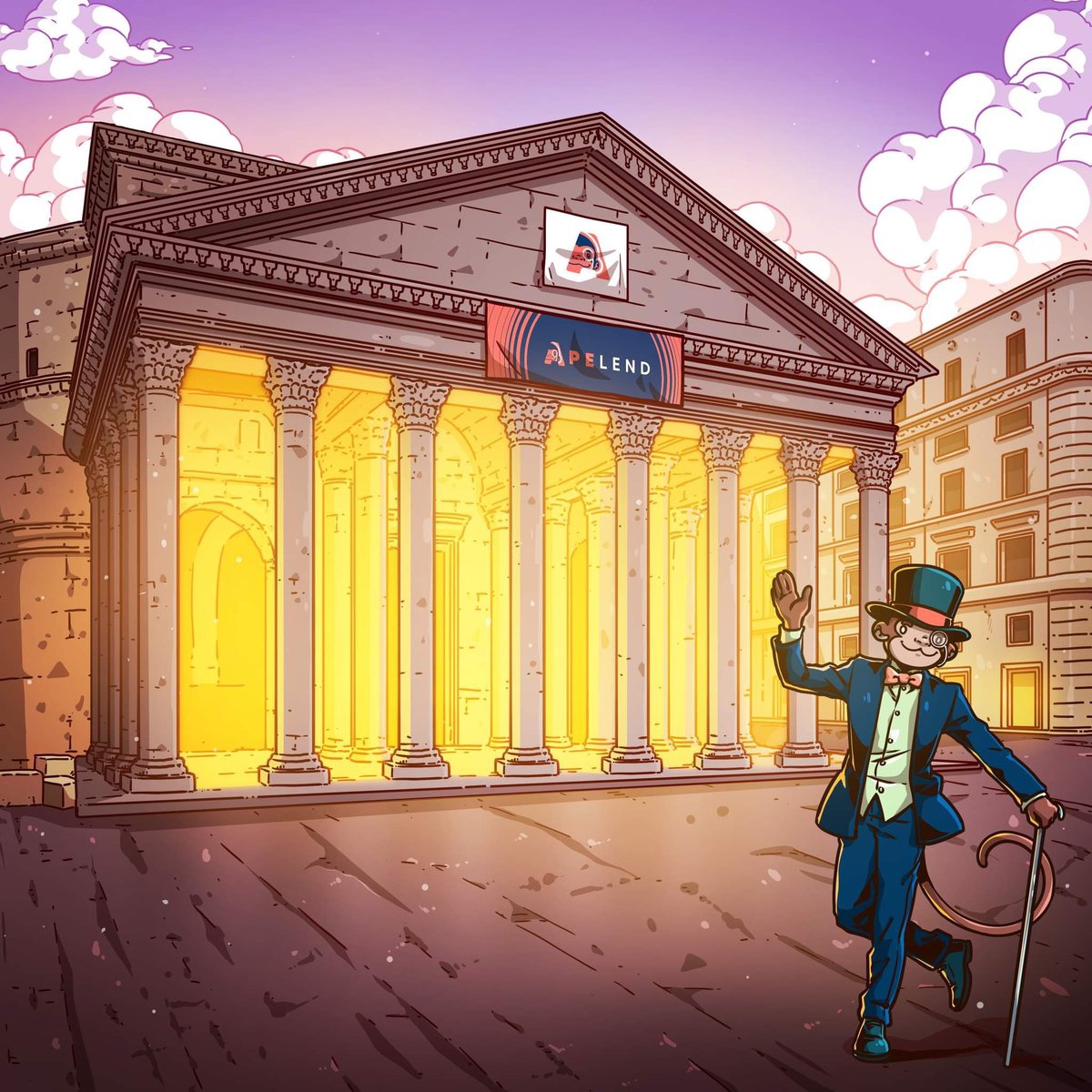 Did you know <a href="/JustApeStudios/">Just Ape Studios 🍌</a> is working on a lending protocol? ( <a href="/ApeLend_/">ApeLend</a>  )

That lending protocol will not only support NFTs, but a wide array of digital assets.

Did you know you can start farming for the ApeLend native token just by staking your @JustApe_ ? 🙈