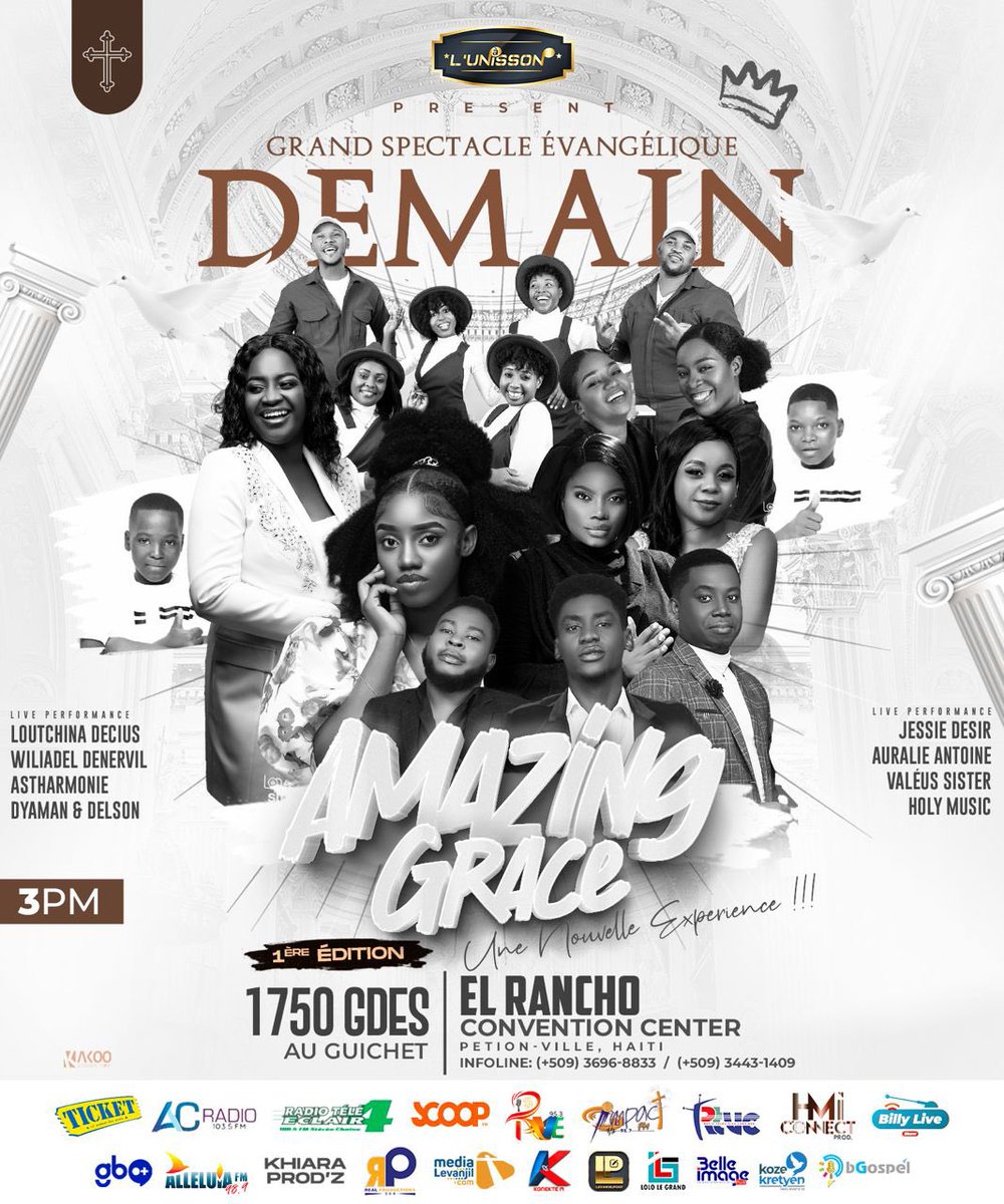 joslordgmmt's tweet photo. Tout peyi ๐ญ๐น ap reyini El Rancho 3 Fevriye sa pou vin di Bondye Mรจsi , Danse , Loure, Chante ansanm๐. #AmazingGrace #1edition https://t.co/NGfcKUUBKv
