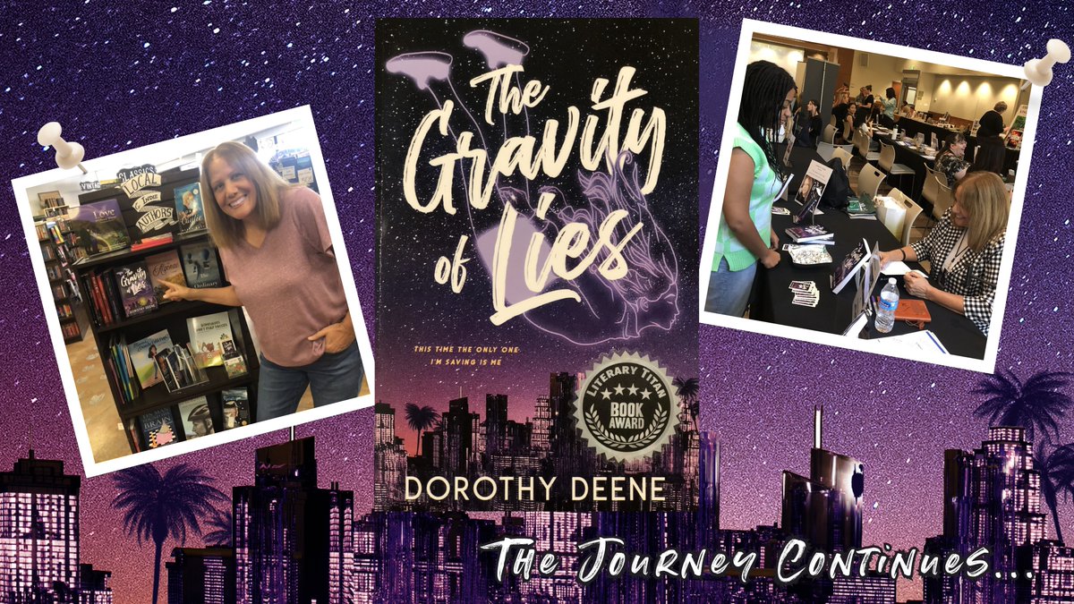 It's been an exciting 7 months since my release of THE GRAVITY OF LIES. The journey continues... #bookstore #DreamsComeTrue #author #amazon #FridayFeeling  #thegravityoflies #dorothydeene #BookTour #booktwt  #AuthorsOfTwitter #WritingCommunity  #writerslift #readerscommunity