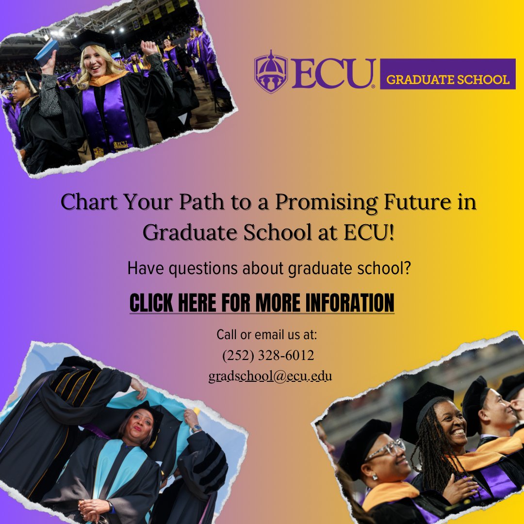 AD: Chart Your Path to a Promising Future in Graduate School at ECU! Visit their website for more information. linktr.ee/ECUGradSchool
<a href="/ECUGradSchool/">East Carolina University Graduate School</a>