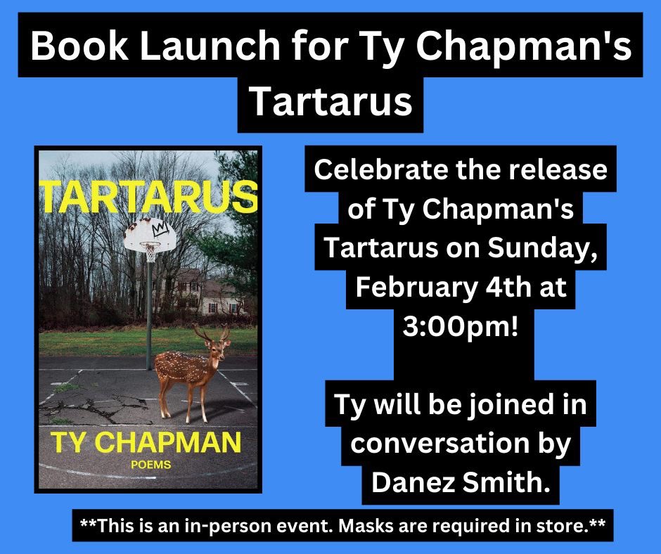 This Sunday with Ty Chapman at @MoonPalaceBooks 💜✨💫