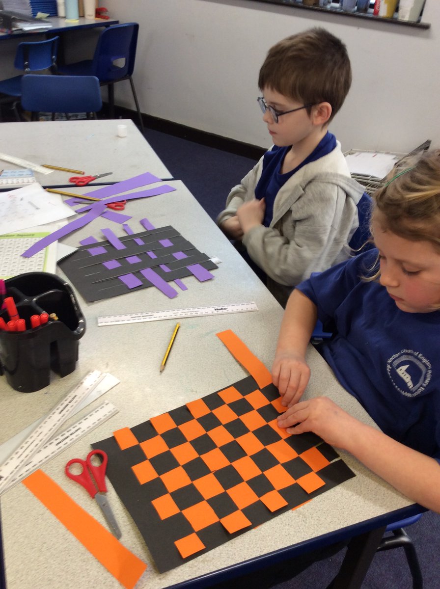 NectonY2's tweet image. Maple class are really enjoying our craft topic this term in our art lesson. We have practised clay work skills working in response to Anthony Gormley, made repeating patterns on clay tiles and tried our hand at paper weaving. 🧑‍🎨📷@NectonPrimary