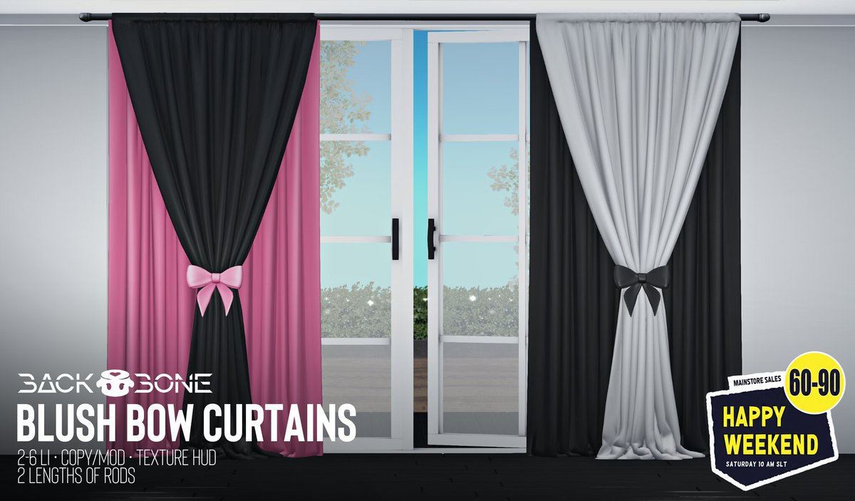 backbonesl's tweet photo. Transform your space with sweetness! 🎀✨ Blush Bow Curtains are on sale for just 90L in our Happy Weekend special. Choose from a variety of colors to add a touch of charm to your home. 

https://t.co/e0mN9jmybT https://t.co/oRq5bm9Ox9