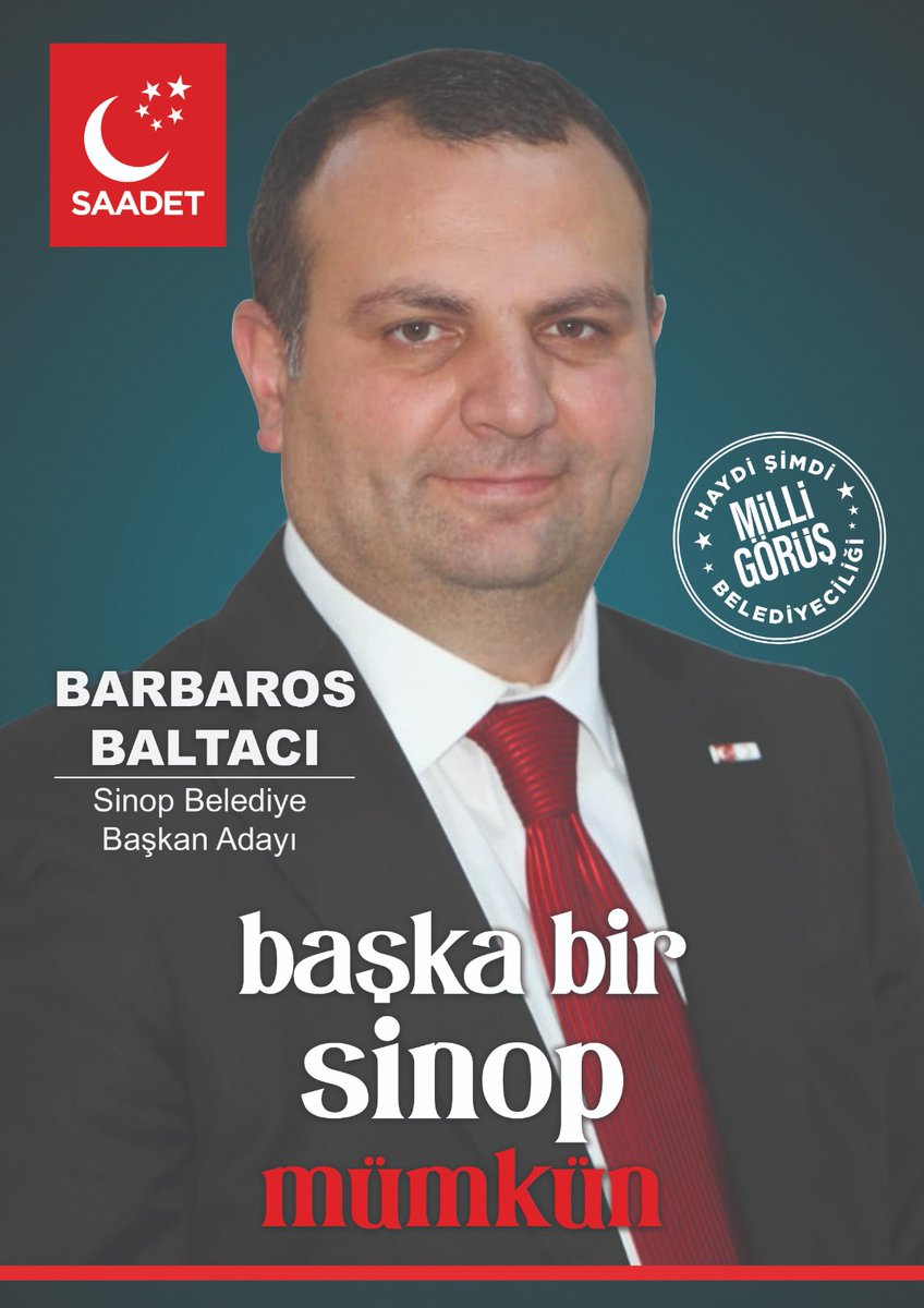 Başka bir Sinop Mümkün. Yeniden Milli Görüş Belediyeciliği için Sinop kararını verdi.