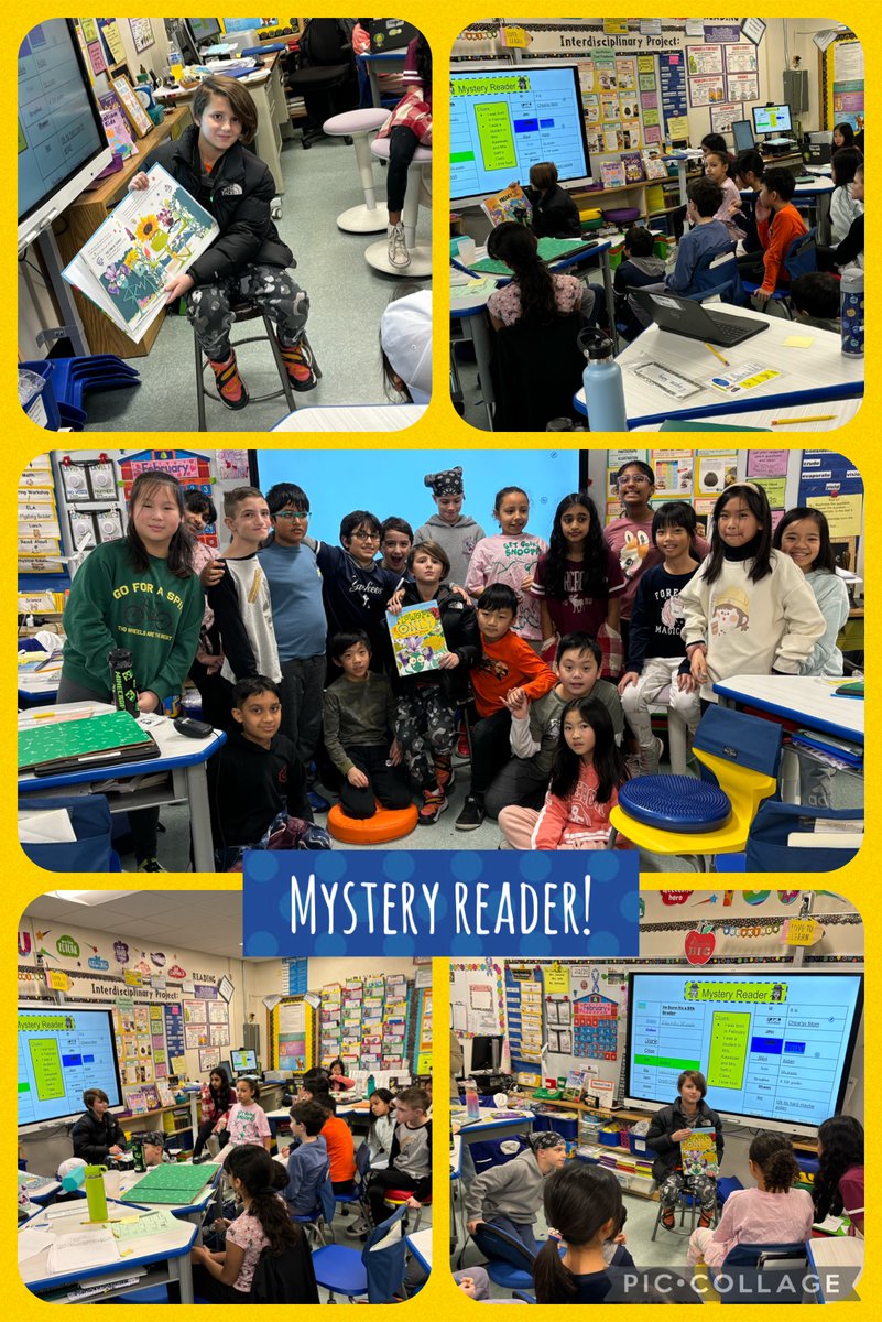 KawasakiSeth's tweet photo. Mystery Reader: Student Edition! Thank you to our student, Aidan, for asking to be our Mystery Reader! You stumped our detectives! We really enjoyed listening to you read! You made the book come alive with your animated voices! @A_RiveraNY @PTAJackson @JerichoUFSD https://t.co/lUtslI2X09