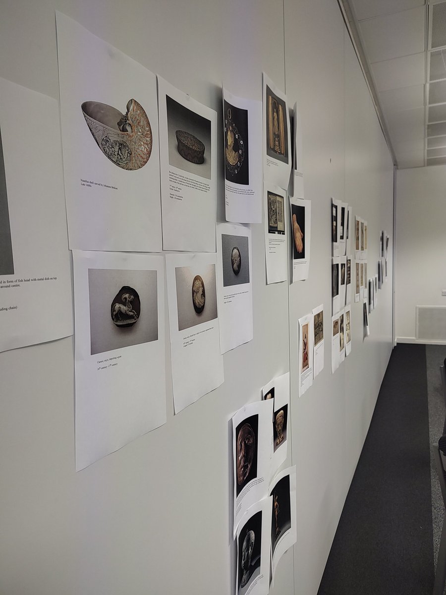 Today at <a href="/UoP_History/">Univ. Ports History</a> we created cabinets of curiosity. Nothing more exhausting or intellectually stimulating than classification: where to put the carved nautilus shell, or the Roman glass ensconced in mortar? WHAT ABOUT THE OSTRICH EGG? Learn by doing. Despair by categorising.