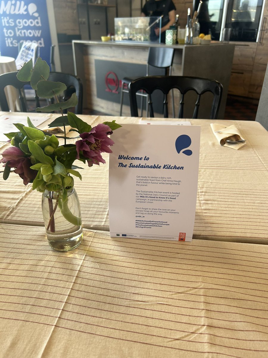 marcieshock's tweet photo. Great day seeing Anna Haugh prepare a dairy rich sustainable lunch with @NDC_ie in the sustainable kitchen @AirfieldEstate . Informative and interesting panel discussion too around the future of food πΆ
#MilkitsGoodToKnowitsGood #SustainableTogetherInEurope #EnjoyItsFromEurope https://t.co/gySIxSyORL