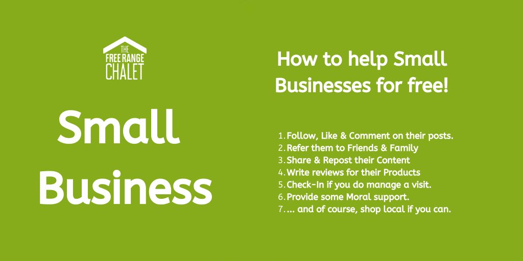 SMALL  BUSINESS

Here's a few ways you can help out those small, local businesses.

It costs nothing but a little of your time.

#SmallBusiness #SmallBiz #ShopLocal #SupportSmallBusiness #SBS #smallbusinesslove