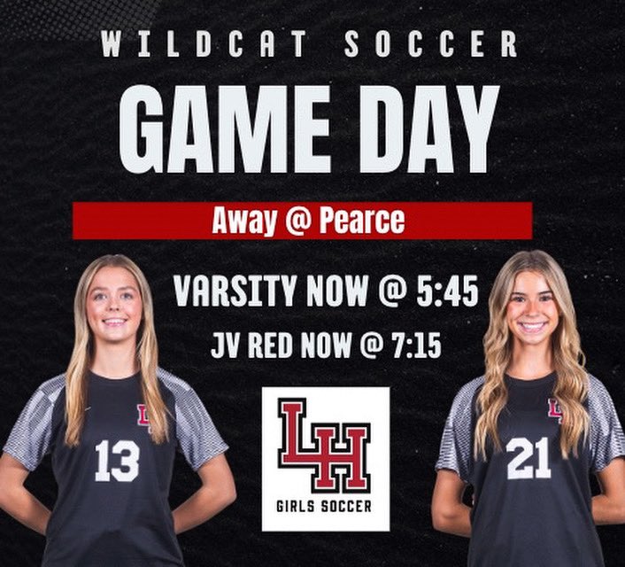 🚨Game Times Have Changed 🚨

LHGS is away at Pearce. 
Varsity will play at 5:45 pm. 
JV Red will play at 7:15 pm.

#LHGS #GoCats