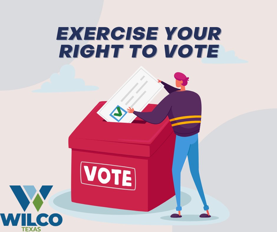 Monday, Feb. 5, is the last day to register to vote in Texas primary elections. To check your voter registration status or to register to vote, visit wilcotx.gov/294/Voter-Regi….