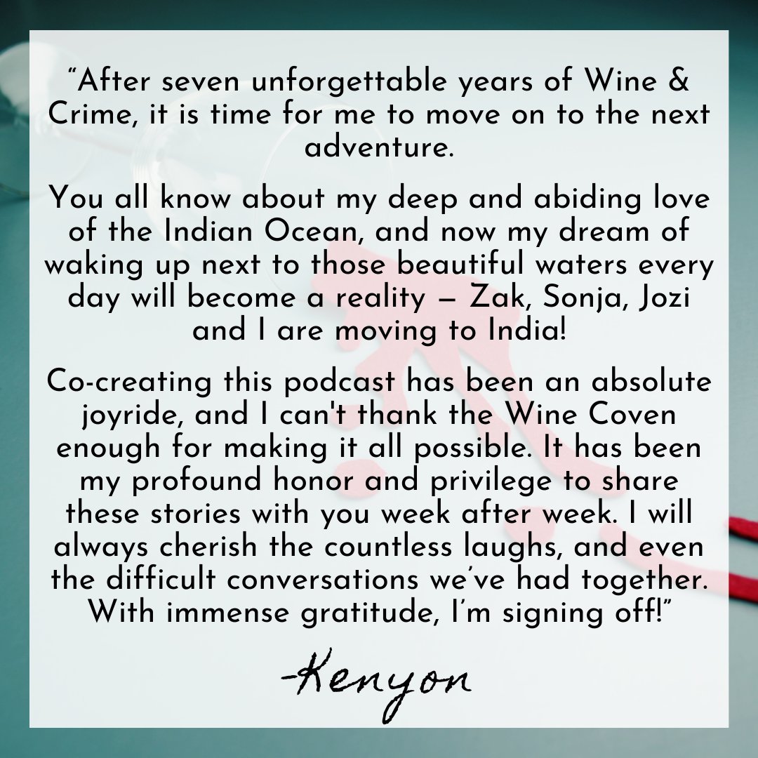 Wine & Crime Podcast (@wineandcrimepod) on Twitter photo 