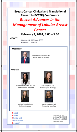 LP_Middleton's tweet image. looking forward to today's conference on lobular breast cancer. Thank you Dr.
Debu Tripathy, Dr. Hannah Wingate, @JAMouabbi 
&amp;amp; @KellyKhunt for organizing   research around this challenging disease