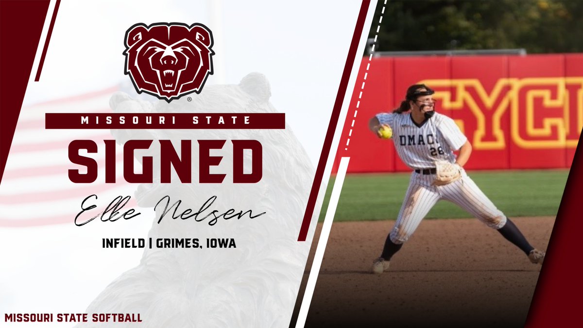 MoStateSoftball's tweet photo. Welcome to the ๐ป๐ฅ family, ๐๐ฅ๐ฅ๐!
#MSUSoftball | @ellenelsen_ https://t.co/4rVRylPweP