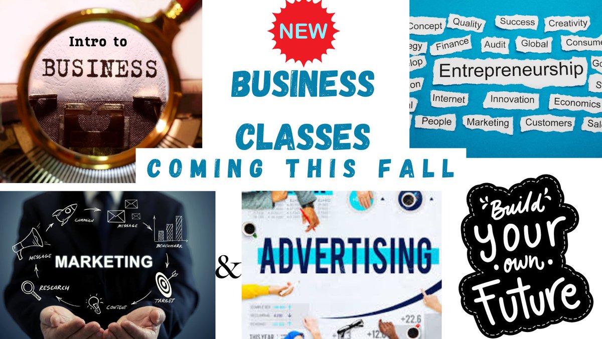 NEW Business classes coming this fall.