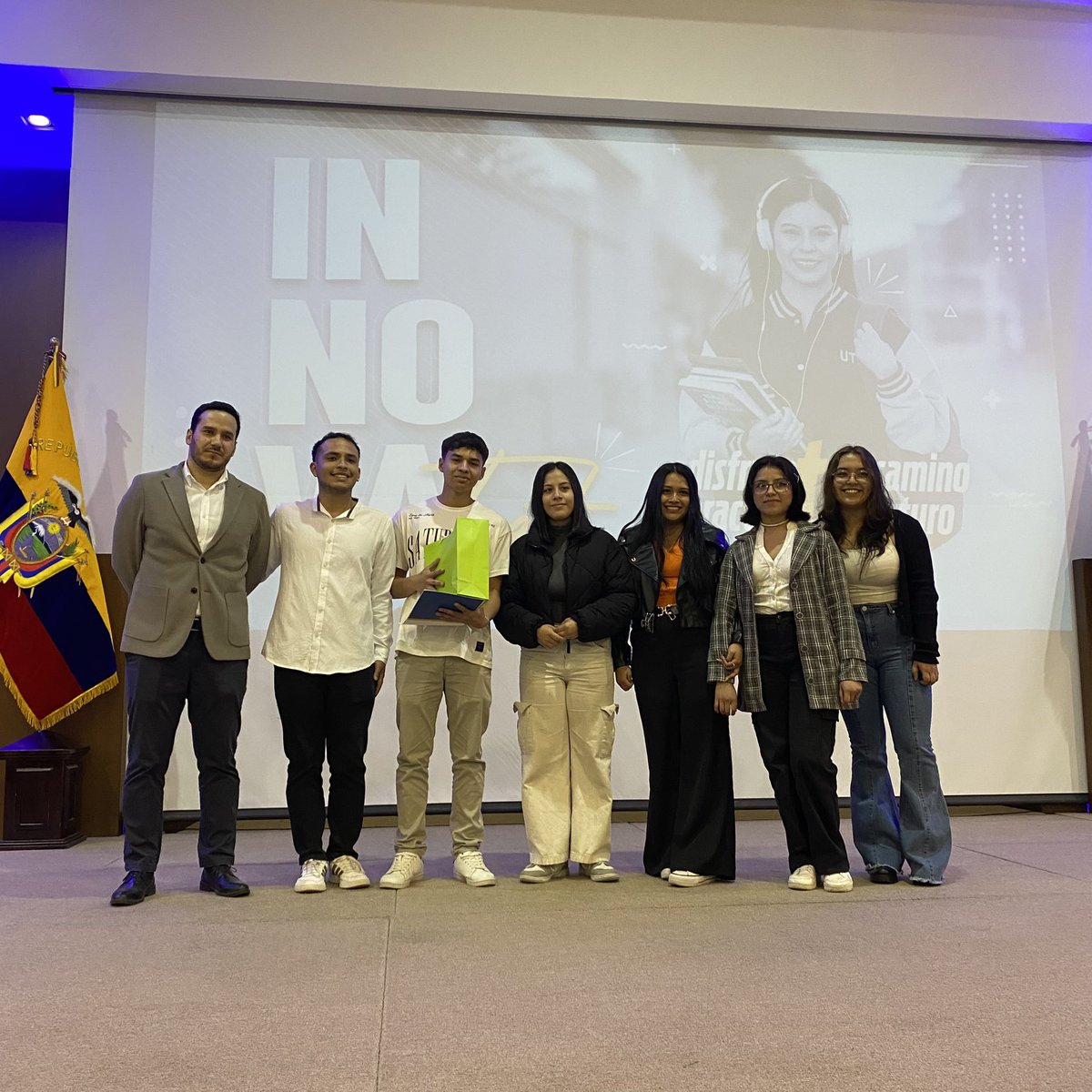 utpl's tweet photo. ¡Felicitamos a los ganadores del #InnovaFestUTPL !💡 👏
En sus diferentes categorías ⤵️
🟡 Categoría Alimentos: Gomitas energizantes de cafeína
🟡 Categoría Ambiental: Ropa biodegradable
🟡 Categoría Banca y Finanzas: Chat Olaf https://t.co/cXmUt9p3vF