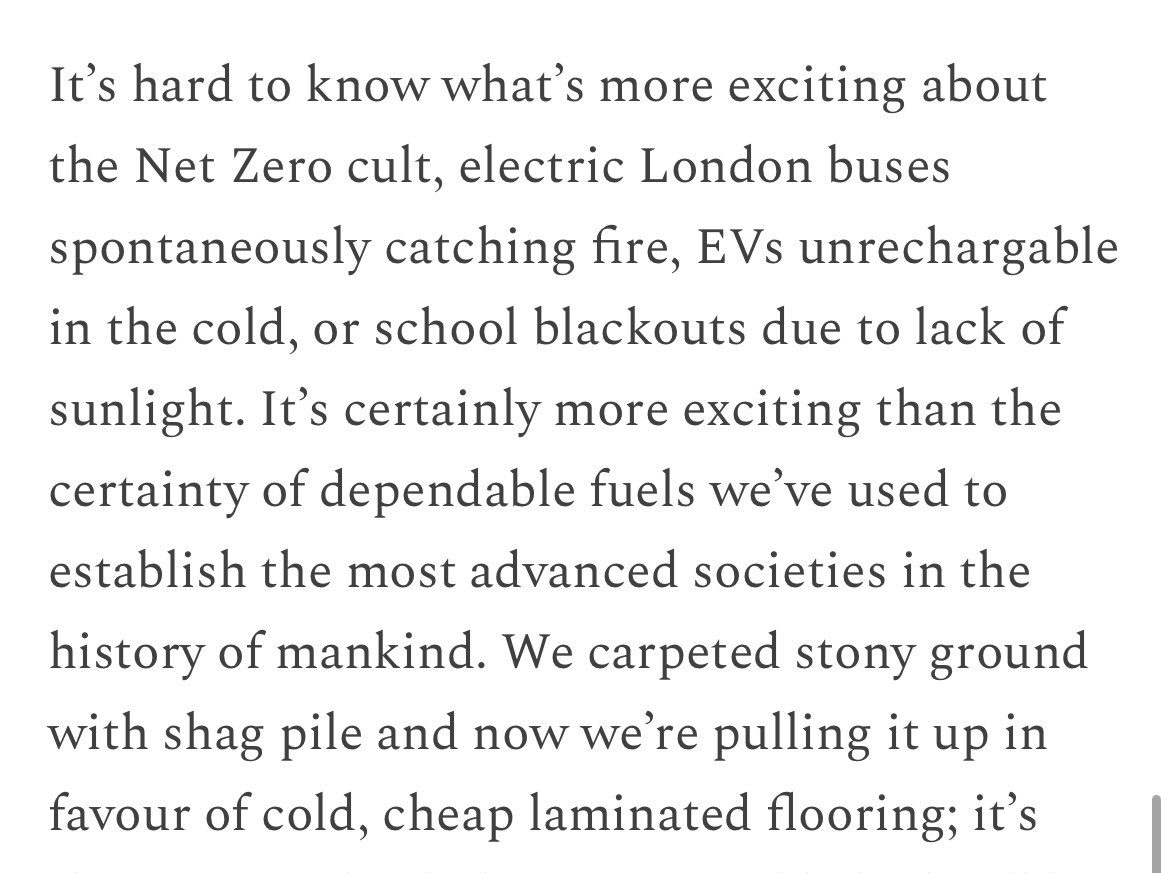 “We carpeted stony ground with shag pile and now we’re pulling it up in favour of cold, cheap laminated flooring”…yep, that’s Net Zero🤷🏻‍♀️ “A solar-powered school - what could possibly go wrong?” - by my very good friend @TomAngel1001 tomed.substack.com/p/a-solar-run-…