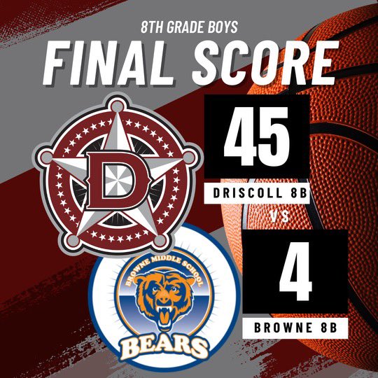 Way to go, 8th grade boys! 🏀