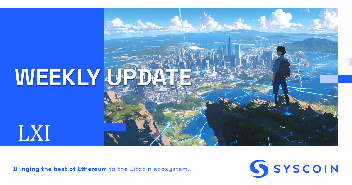 Syscoin (@syscoin) on Twitter photo ๐ข The latest #SyscoinRolluxWeekly Update, another BIG week! syscoin.org/news/weekly-lxi
โก #zkDA, Bringing #BTC to All
๐ <a href="/PegasysDAO/">Pegasys</a>, <a href="/Luxy_io/">Luxy.io</a> #SocialFi
๐ฑ $SYS on @Vox_Swap, @Klever_io, <a href="/Slex_Exchange/">Slex io</a>
๐ค <a href="/Paragenio/">Paragen</a>, @Chains_Tools, @CryptoLink_Tech, @SyscoinDomains
โ & More! ๐ข The latest #SyscoinRolluxWeekly Update, another BIG week! syscoin.org/news/weekly-lxi
โก #zkDA, Bringing #BTC to All
๐ <a href="/PegasysDAO/">Pegasys</a>, <a href="/Luxy_io/">Luxy.io</a> #SocialFi
๐ฑ $SYS on @Vox_Swap, @Klever_io, <a href="/Slex_Exchange/">Slex io</a>
๐ค <a href="/Paragenio/">Paragen</a>, @Chains_Tools, @CryptoLink_Tech, @SyscoinDomains
โ & More!