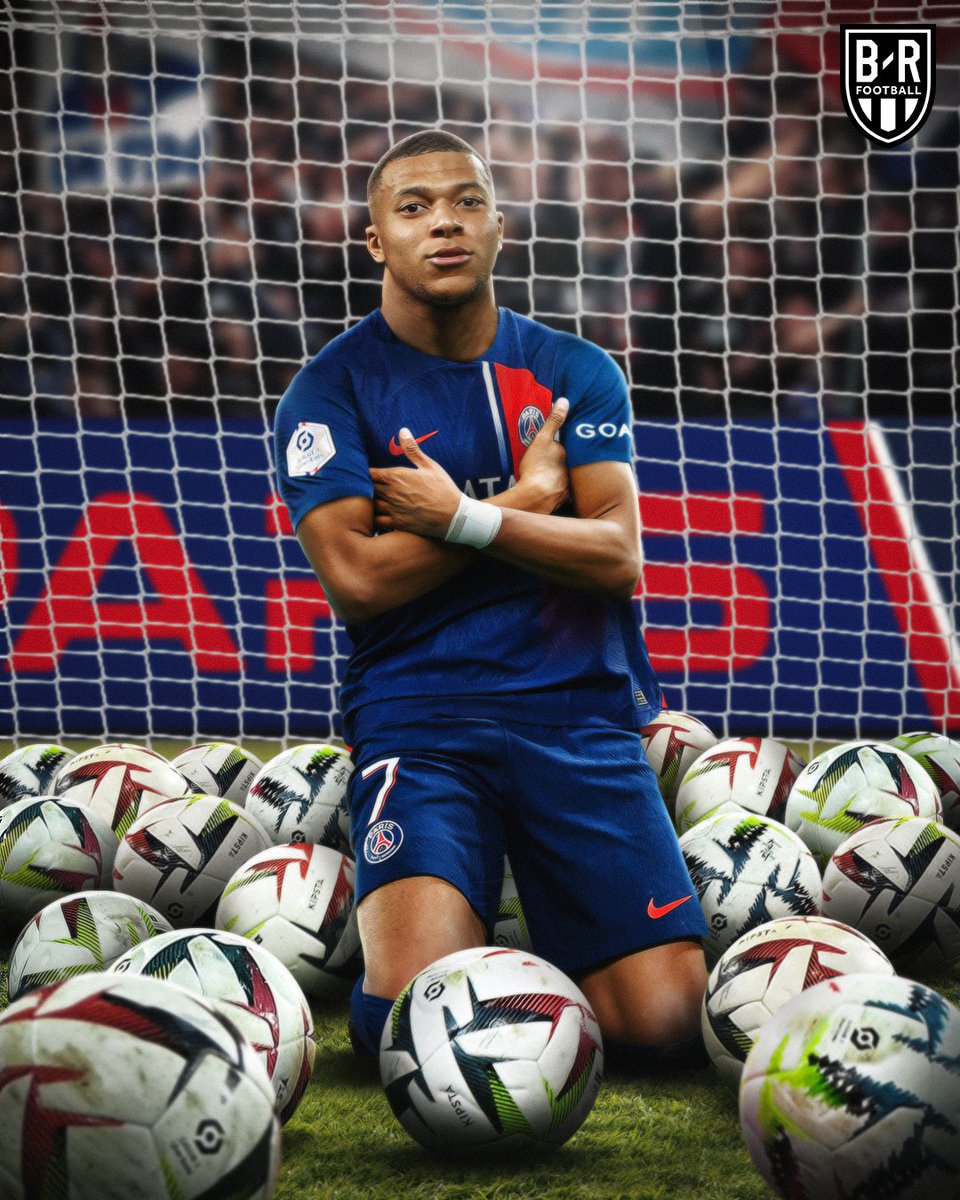 brfootball's tweet photo. Kylian Mbappé already has 20 Ligue 1 goals ⚡

It's only February. https://t.co/aVuHpFNnUr