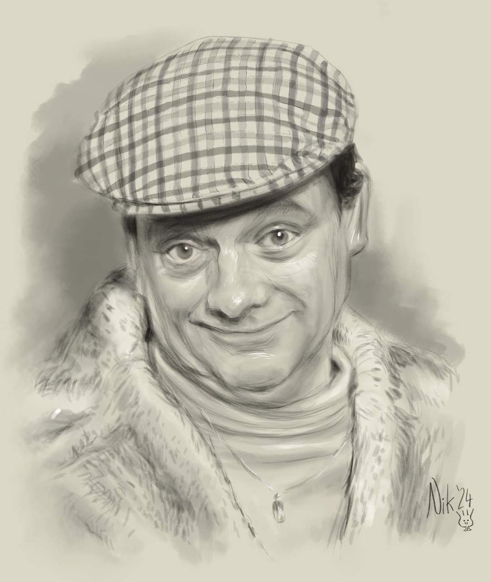 Mange tout, mange tout, he who dares, wins. David Jason is 84 today so I did a little drawing. #DavidJason #ofah