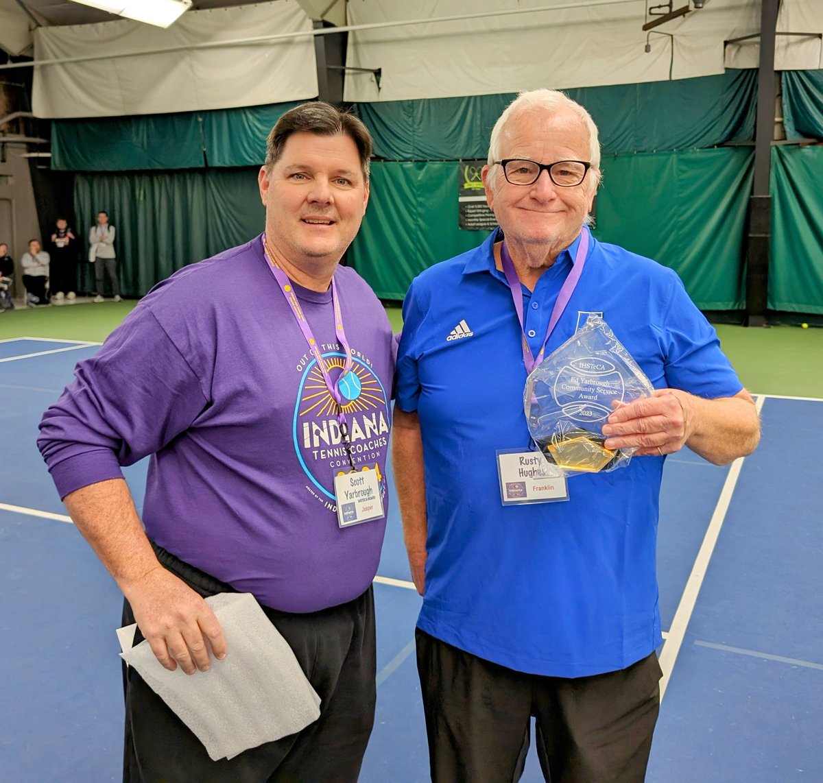 Boys Coach of the Year- Dan Brunette

Girls Coach of the Year- Rusty Hughes

Ed Yarborough Community Service Award-Rusty Hughes