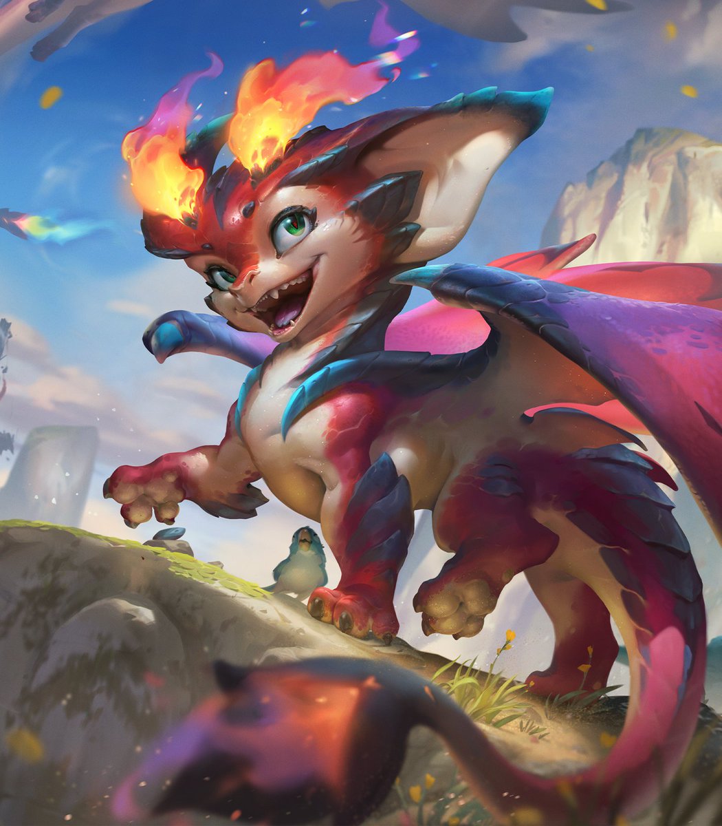 LeagueOfLegends's tweet photo. meet Simba. hear him snort, chortle, and harumph as one of Smolder's voice actors 🐶🐽🐲 https://t.co/dpu6AUJrbg