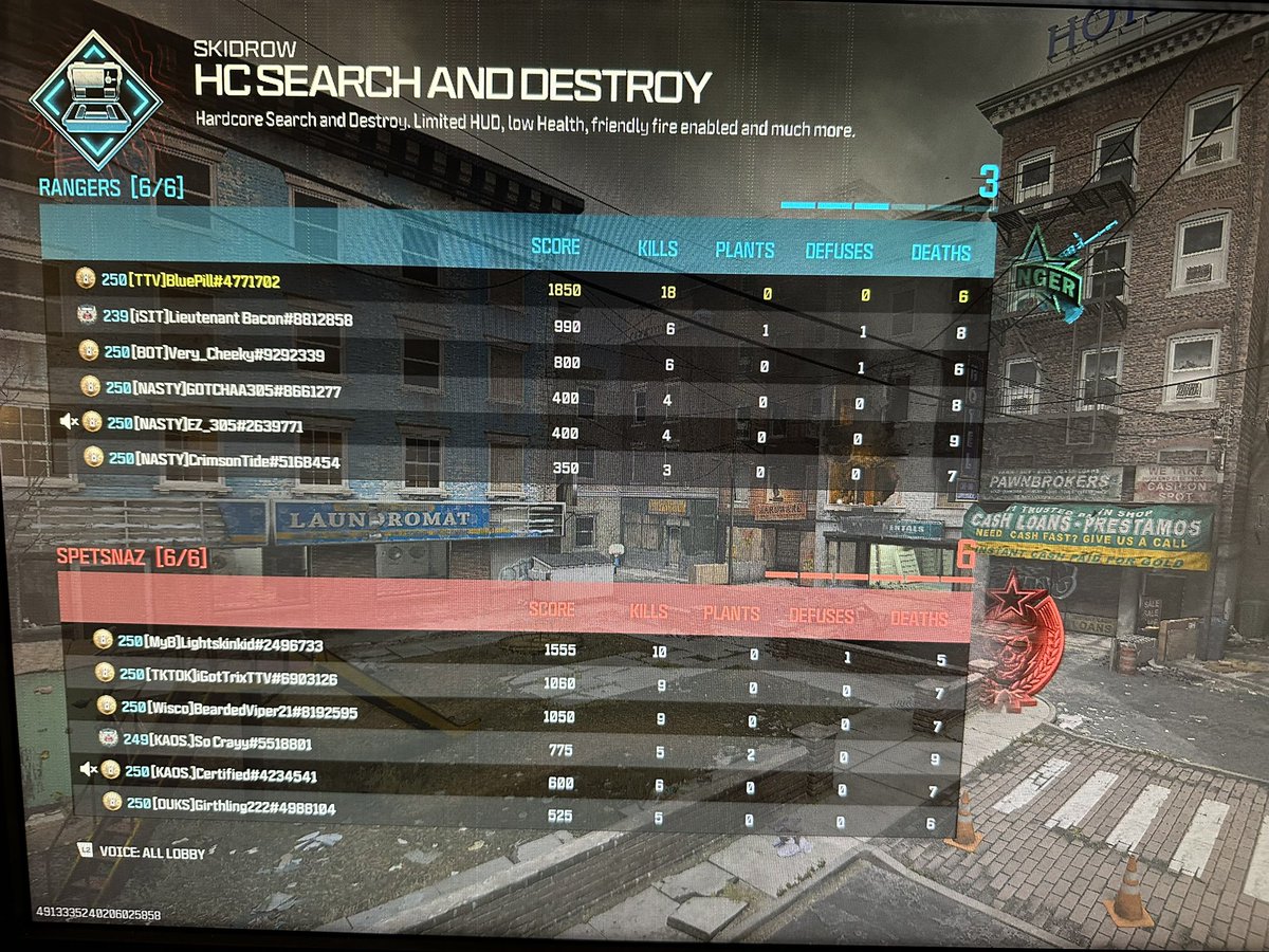 Going crazy on Search n Destroy!