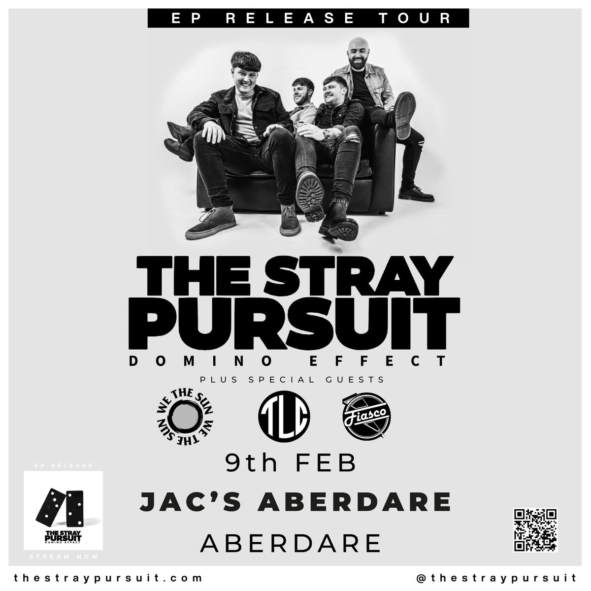 The Stray Pursuit (@thestraypursuit) on Twitter photo This time next week, weโll be getting ready to tear up at <a href="/JacsAberdare/">Jacs Aberdare</a> with some belters!
Tickets available below! Come and mangle some brain cells with the boys ๐ค๐ป๐ค
eventbrite.com/e/the-stray-puโฆ
#thestraypursuit #dominoeffect #dominoeffecttour #livemusic #rockmusic #altrock This time next week, weโll be getting ready to tear up at <a href="/JacsAberdare/">Jacs Aberdare</a> with some belters!
Tickets available below! Come and mangle some brain cells with the boys ๐ค๐ป๐ค
eventbrite.com/e/the-stray-puโฆ
#thestraypursuit #dominoeffect #dominoeffecttour #livemusic #rockmusic #altrock