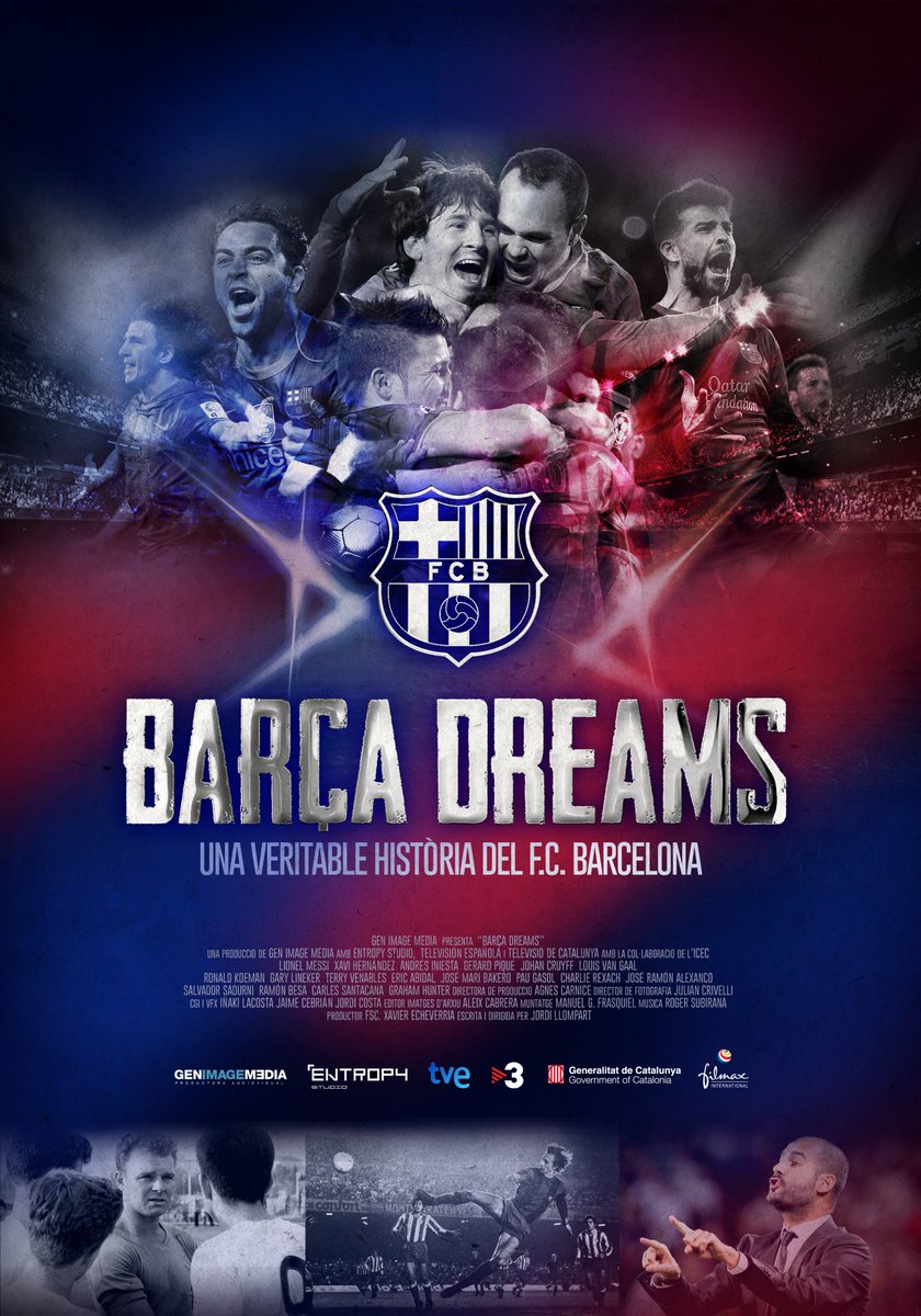 Ets del Barça i necessites pujar l'autoestima?. Recorda l'èpica i els moments més gloriosos del Barça de tots els temps amb Cruyff, Pep i Messi a la pel·lícula "Barça Dreams". La tens en DVD, a <a href="/filmin/">Filmin</a> i altres plataformes