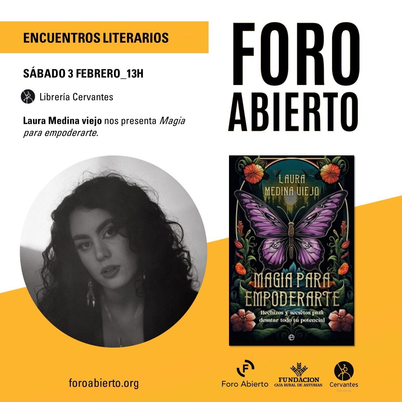 Librería Cervantes on X: Mañana sábado, a las 13h, Laura Medina Viejo nos  presenta «Magia para empoderarte» 📚 #CervantesRecomienda #Oviedo #Libros  #Desde1921  / X