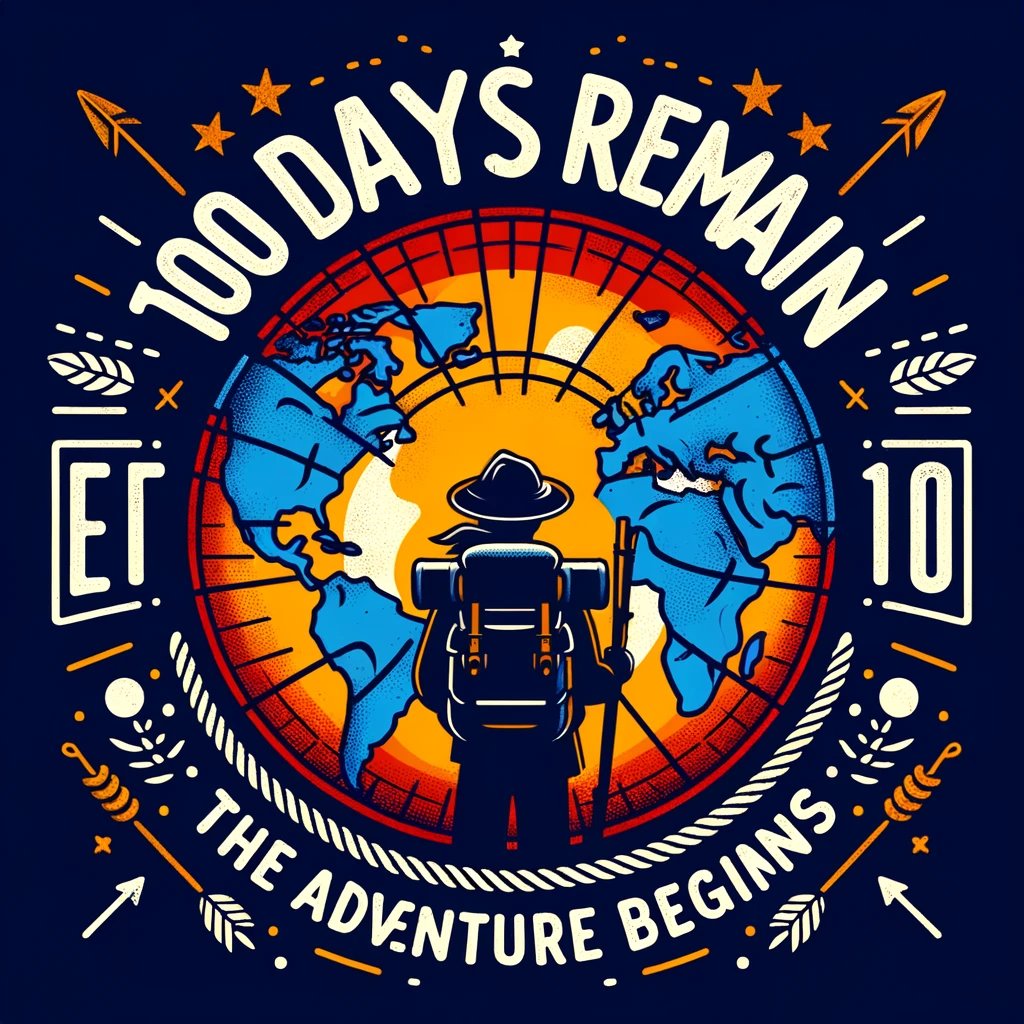We're just 100 days away from the journey of a lifetime! 🌍 The countdown for our "World Tour of Scout Movement" has officially begun. Get ready to explore, learn, and connect with cultures around the globe. 
The adventure starts 🚒🌏

#scouts #AdventureBegins #Countdown