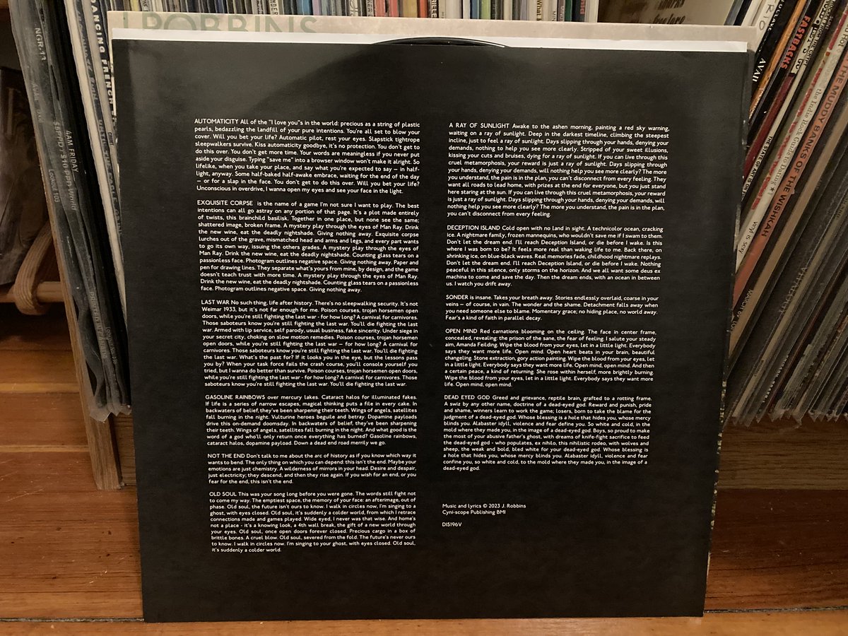 roni1133's tweet photo. It's release day for J. Robbins' second solo album, "Basilisk," and I could not be more excited. 

The LP came in the mail from @dischordrecords yesterday, and it's beautiful.

Support J. on Bandcamp Friday, and buy it here -
https://t.co/V0XeCyJg5R https://t.co/rnErflknib