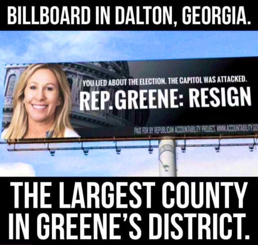 BrooklynFlowe15's tweet photo. @RepMTG Your own constituents want you to have the dignity enough to RESIGN as opposed to them FIRING you in November! https://t.co/9D3JxxCQLP