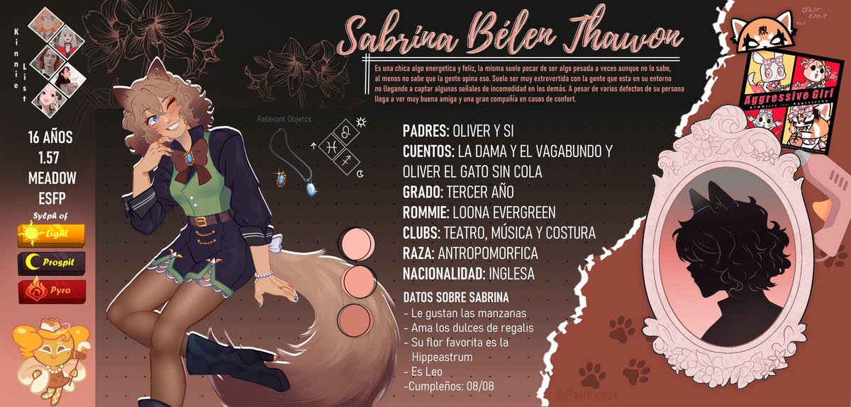 PatohRose's tweet photo. [ #OnceUponAgainNG #FTANG #OUA ]
❪🐾🍸❫ Sabrina Bélen Thawon

Re público esto en esta cuenta, lo había puesto en otraaa cuenta, y es muy linda la ficha para no publicarla😔❤️ jajaja https://t.co/w4Km4gGJJn