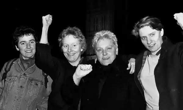 #LGBTPlusHistoryMonth On 2 February 1988, four lesbians abseiled into the UK House of Lords in protest at an ongoing debate about introducing the homophobic section 28 law which came into force that May.