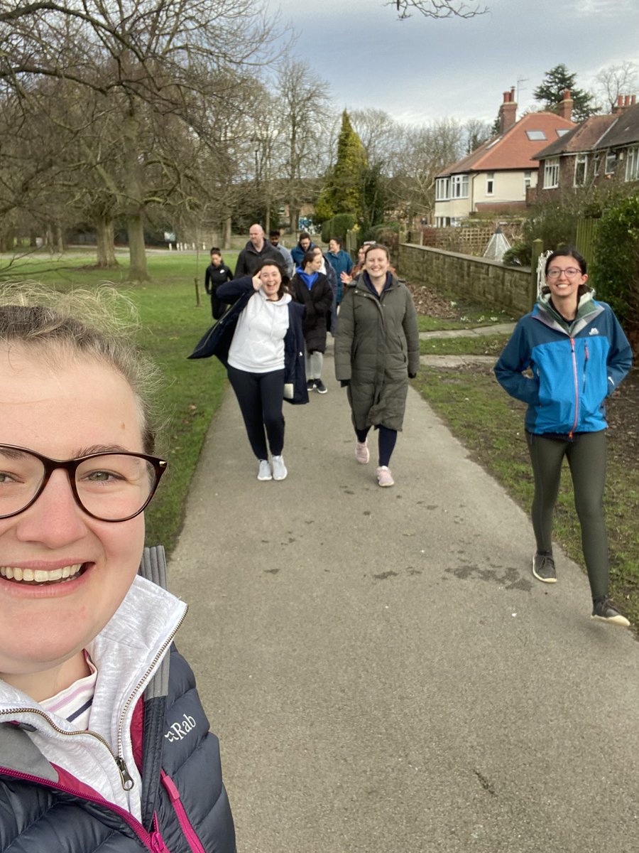 Starting a new thing. Well-being Wednesday with a walk round the stray! Enjoyed by all. Looking forward to the February equivalent! #selfcare #teammorale #wellbeingwednesday