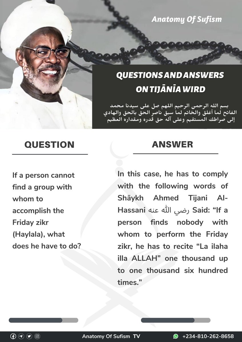 AnatomyOfSufism's tweet photo. Rules guiding the Friday hailala. https://t.co/sxBBFVFpHy