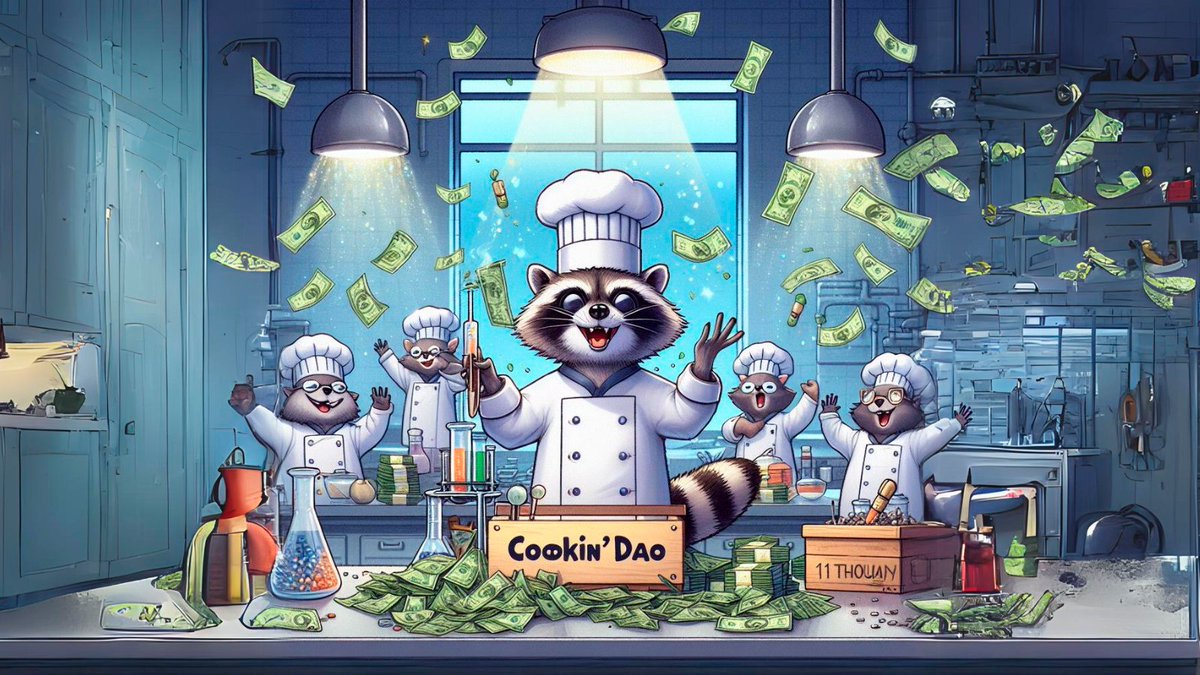 💰Família, deu muito bom. Imprimimos hoje, a nossa carteira da comunidade, que já está com $11,500, e isso é só o começo! Lets keep cookin 🍳🦝