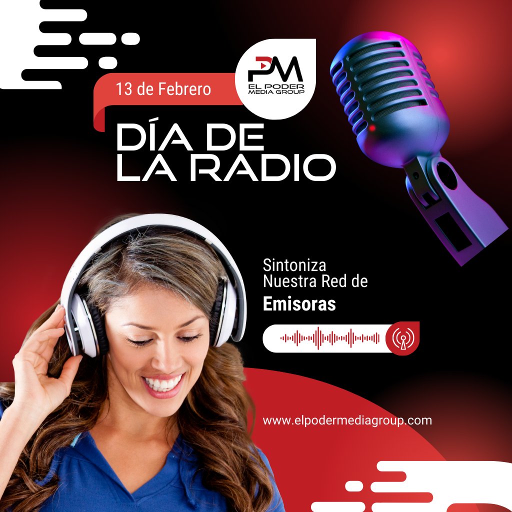 elpodermedia's tweet photo. 🎙️ ¡Feliz #DíaMundialDeLaRadio 📻 Hoy celebramos la magia de la radio y su capacidad para conectar comunidades y corazones.

¡Sintoniza nuestras radios y únete a la celebración!

📻 @LaBraba107
🎶 @DeliciaFm
🏙️ @LaSuperUrbana
🔥 @Fuego98Fm
🙏@CanaldeCristoRD
💃 @SoloBachataRD https://t.co/XEqyrblwvV