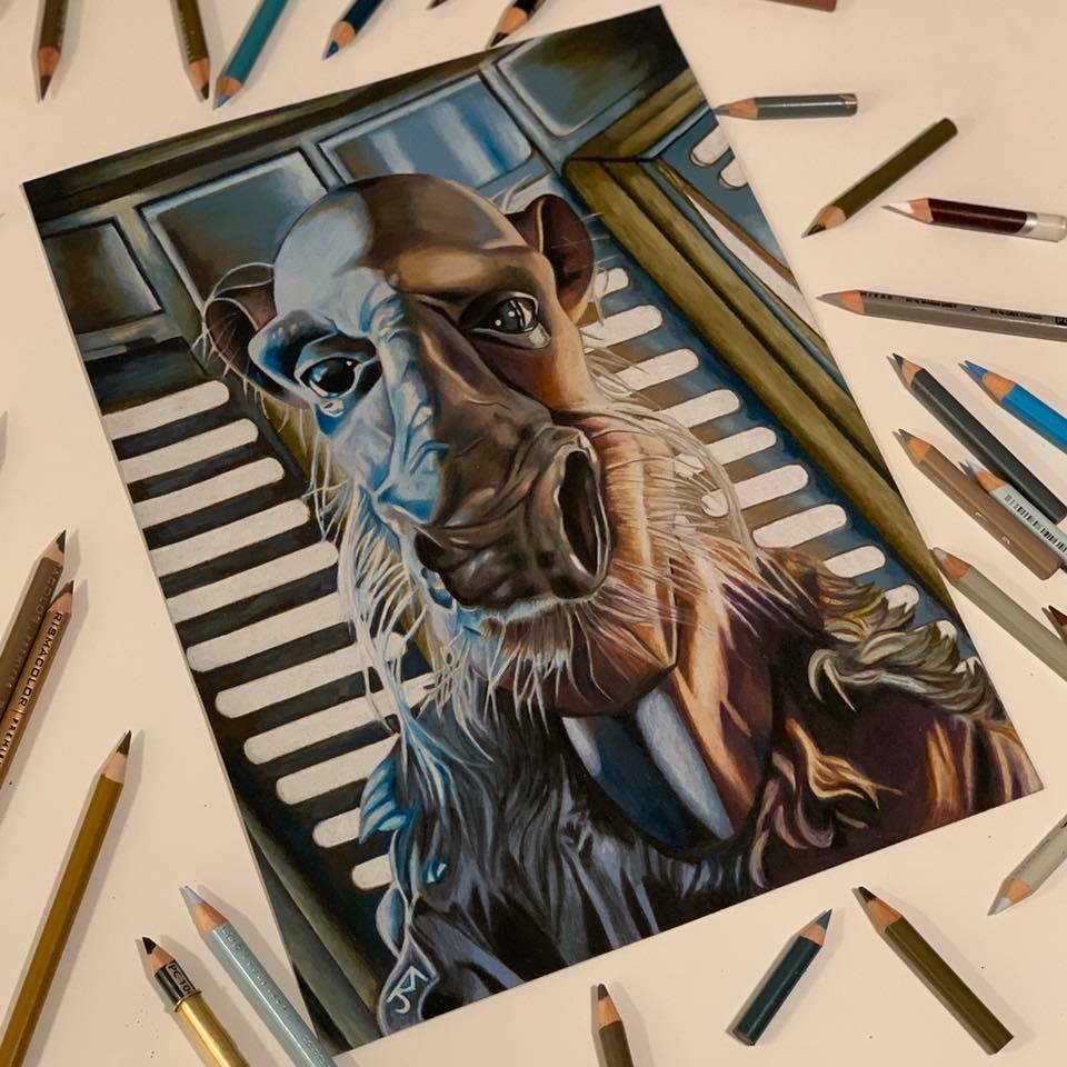 scifiscarbs's tweet photo. Fantastic #Topps & #UpperDeck artist, @JayManchandArt is returning to #SciFiScarbs 20 - 21 April! His ever growing portfolio includes work for #Lucasfilm, #20thCenturyFox, #Netflix #StarWars, #Aliens, #TheWalkingDead, #StrangerThings & #Halloween. Tickets: https://t.co/59jakTVytz https://t.co/w9tWCRcgJp