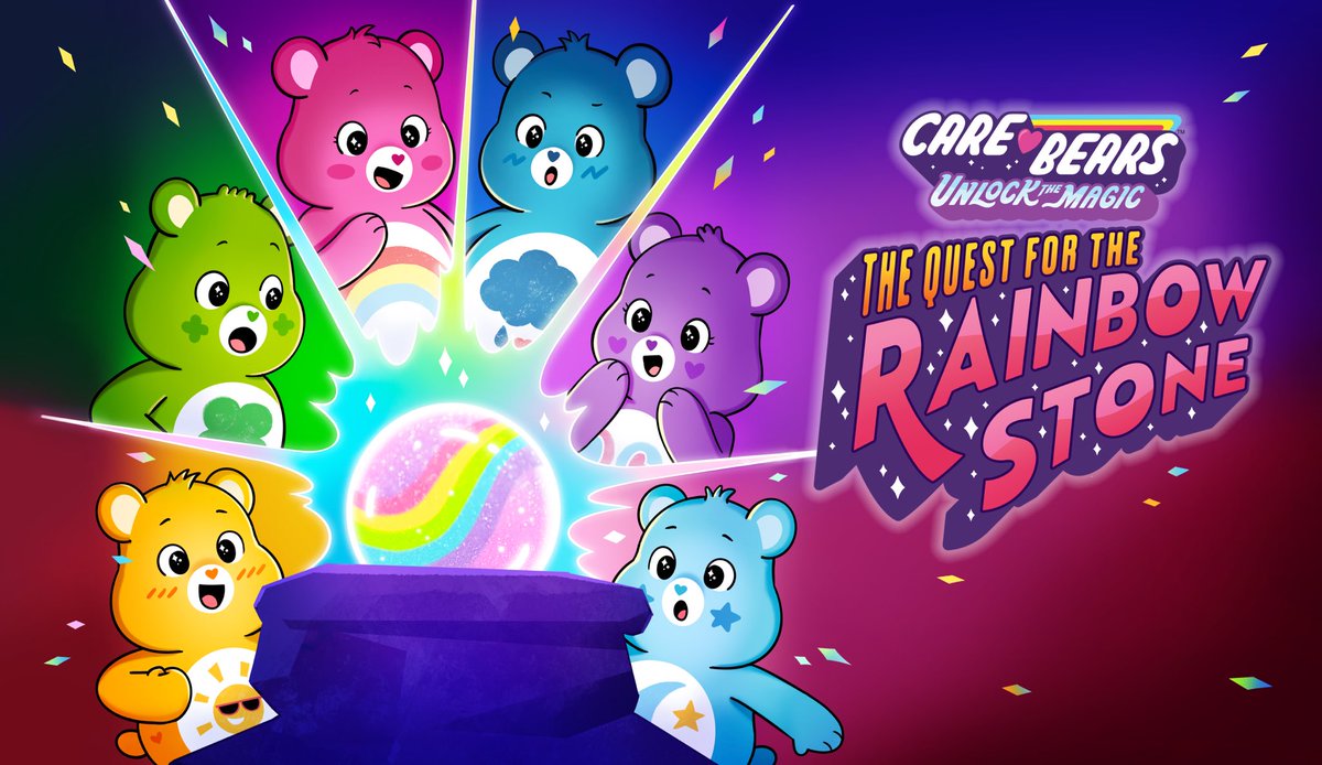 ✨ALL NEW✨ Care Bears Unlock the Magic “The Quest for the Rainbow Stone” premieres today on @StreamOnMax! #carebearsunlockthemagic