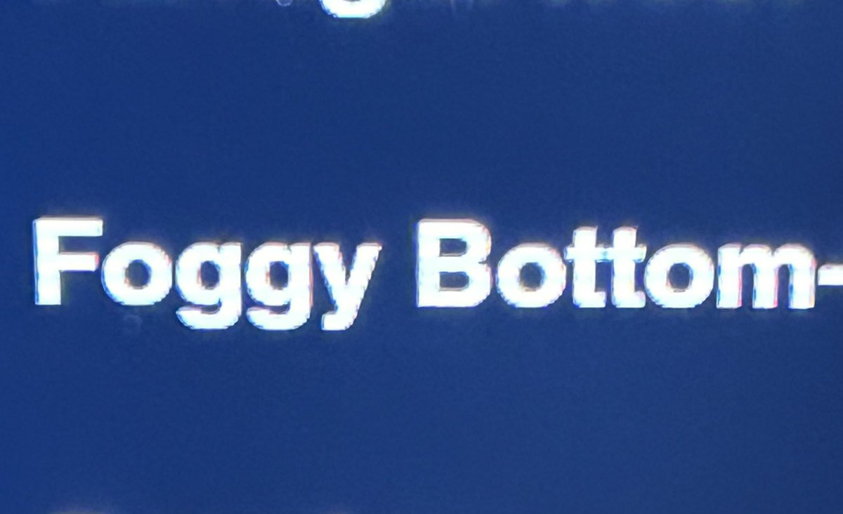 Might be the fact that I’m English, have a basic level of humour or both but I did chuckle every time I used the local and wonderfully named Foggy Bottom metro stop in Washington DC.😂