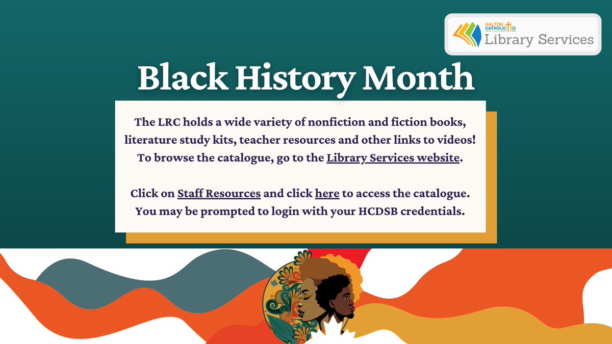 LRC_HCDSB's tweet image. This year’s theme for Black History Month in Canada is Black Excellence: A Heritage to Celebrate; a Future to Build. We invite you to visit our site to explore and learn with our Black History Month topic guide. library.hcdsb.org/black-history-… @HCDSB #LRCCheckItOut