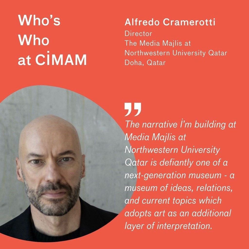 Thank you @cimam_museums 🙏❤️ ・・・ Check out the latest CIMAM Who’s Who interview featuring Alfredo Cramerotti, CIMAM member and the newly appointed Director of The Media Majlis at Northwestern University in Qatar in Doha. 👀 Discover how he ente… instagr.am/p/C22rmKzLbEh/