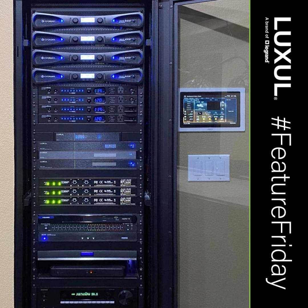 #Throwback to <a href="/JustAddPowerHD/">Just Add Power</a> with this beauty of an install! 💪🔥
Send us your install pics &amp; vids! 📸
#Luxul #AV #FeatureFriday #LegrandAV #Tech #WiFi #Rack #Install #AVTweeps #Friday #Business #JustAddPower #Instatech #AudioVideo #Network