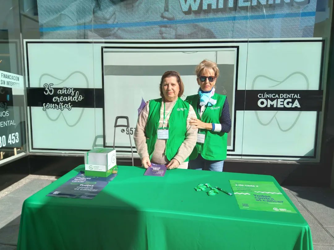 ContraCancerMA's tweet photo. Voluntarias de Marbella, en el Día Mundial Contra el Cáncer, con Isabel Cintado @Ayto_Marbella concienciando a sus vecinos de la importancia que tiene unirnos contra el cáncer para conseguir una supervivencia media del 70% en el año 2030.
#TodosContraElCáncer. https://t.co/9tEQHhi5lH